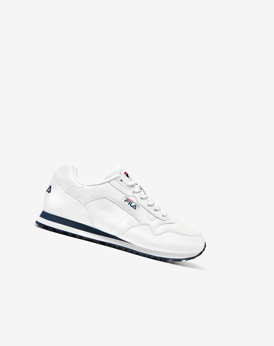 Fila Cress Tennis Shoes Blanche Bleu Marine Rouge | 613RSPUNK