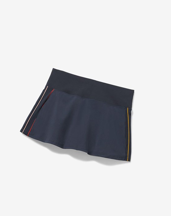 Fila Cross Court High Waisted Skort Indigo | 312DVUTLI