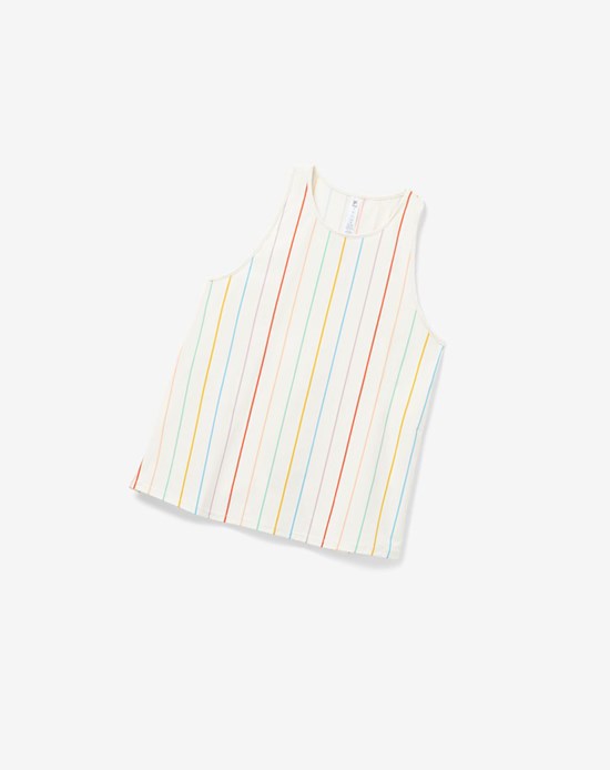 Fila Cross Court Tie Up Back Tank Blanche | 054CEXMGU