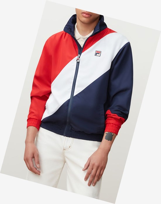 Fila Cruz Windbreaker Cred/Peac/Wht | 421MURDFQ