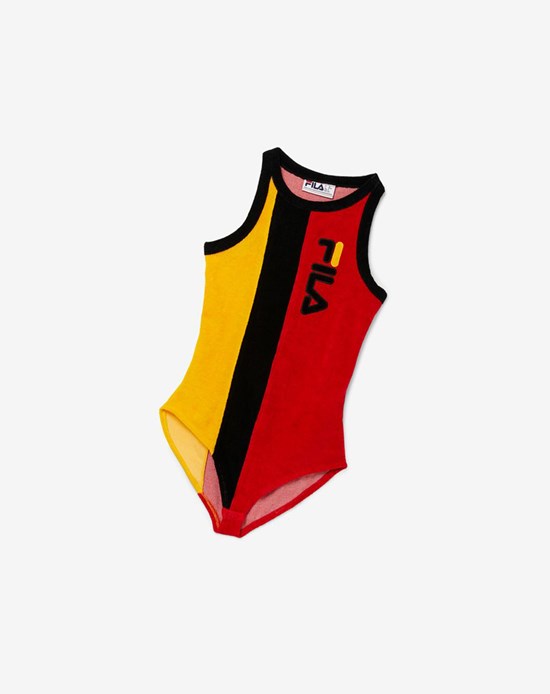 Fila Dahlia Bodysuit Noir Rouge Doré | 380DHWMTF