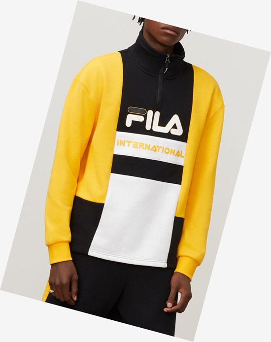 Fila Damiano Funnel Neck Sweatshirt Gfus/Blk/Wht | 342LDXSZR