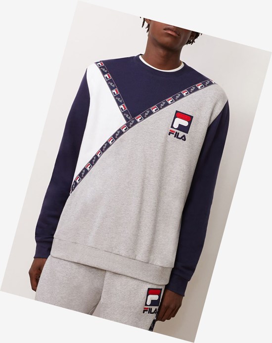 Fila Daniel Sweatshirt Ltgreym | 185DLJYTR