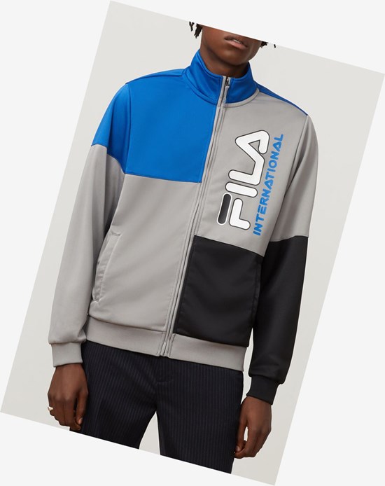 Fila Daniele Piste Jacket Fgry/Blk/Bblu | 659RQYOCE