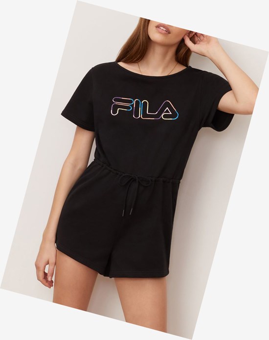 Fila Delaney Romper Noir | 924BKDWTC
