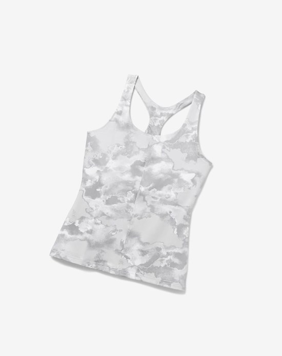 Fila Deuce Court Printed Racerback Tank Wht/Multiprt | 803DEUWYF