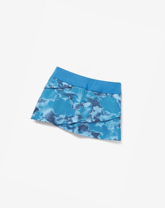 Fila Deuce Court Tiered Skort Mblu/Multiprt | 037TEWKBP