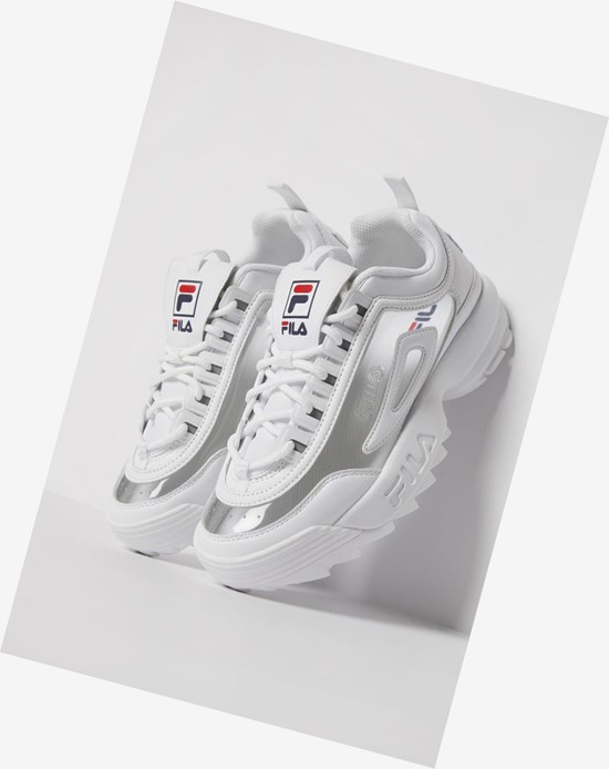 Fila Disruptor 2 Clear Sneakers Wht/Fnvy/Fred | 471XMKFZV