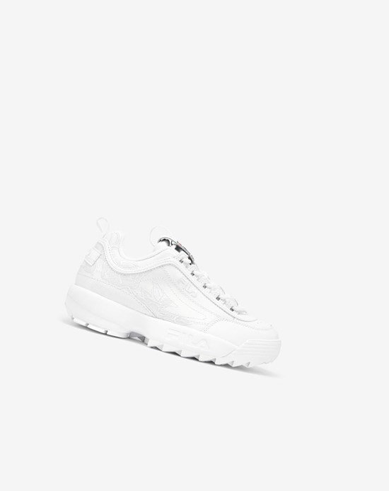 Fila Disruptor 2 Embroidery Sneakers Wht/Fnvy/Fred | 438AZFBKU