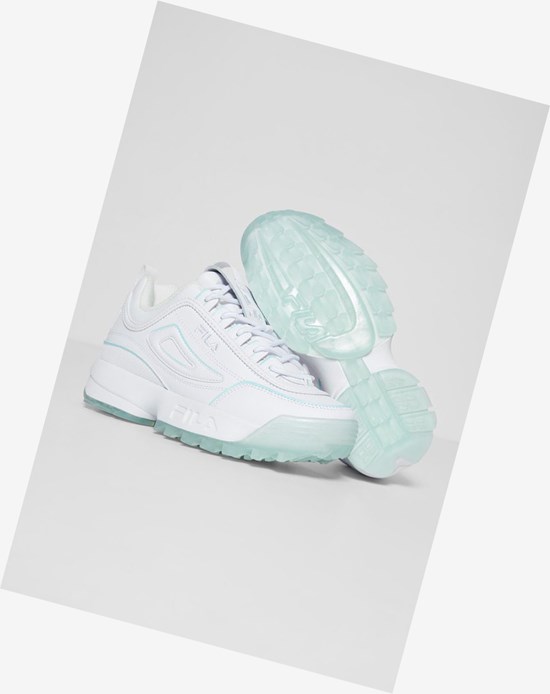 Fila Disruptor 2 Ice Sneakers Wht/Wht/Arbl | 486XIJFWL