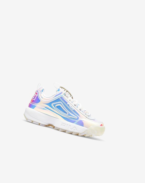 Fila Disruptor 2 Iridescent Sneakers Blanche | 189XVQHTJ