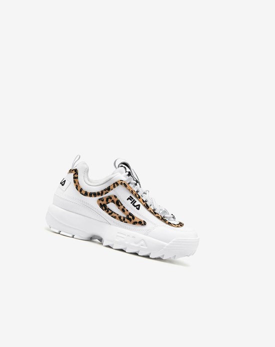 Fila Disruptor 2 Leopard Sneakers Blanche Noir Blanche | 426UCOSAK