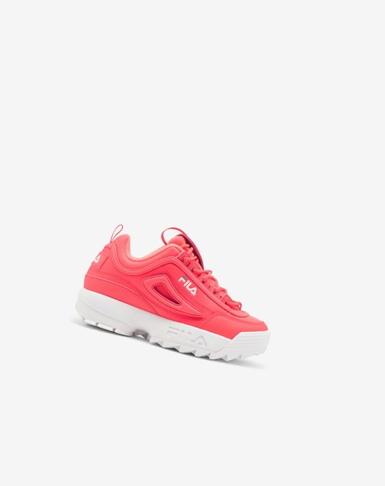 Fila Disruptor 2 Logo Reveal Sneakers Dpnk/Wht/Csrk | 582ZRKHUJ
