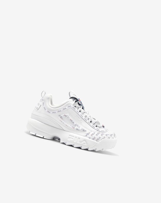 Fila Disruptor 2 Multiflag Sneakers Blanche Bleu Marine Rouge | 051NDLIKW