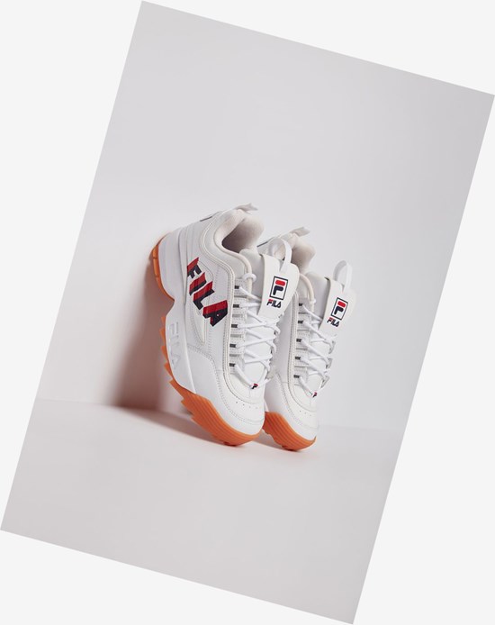 Fila Disruptor 2 Perspective Sneakers Wht/Fnvy/Fred | 809YSXZAN