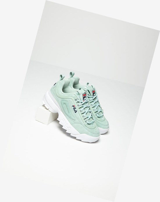 Fila Disruptor 2 Premium Daim Sneakers Ptur/Ptur/Wht | 684FWNMGP