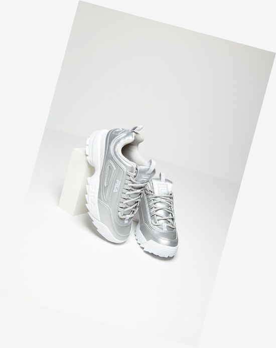 Fila Disruptor 2 Premium Metallic Sneakers Msil/Msil/Wht | 631TSIOPK