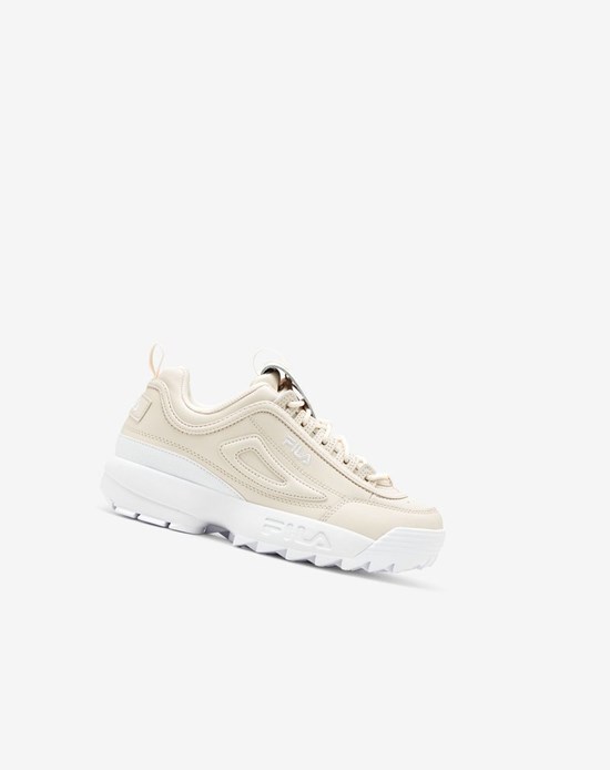 Fila Disruptor 2 Premium Sneakers Blanche Blanche Blanche | 073PTADOB