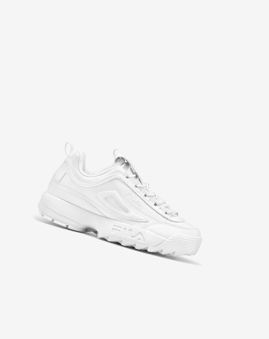 Fila Disruptor 2 Premium Sneakers Blanche Blanche Blanche | 380PWUJKL