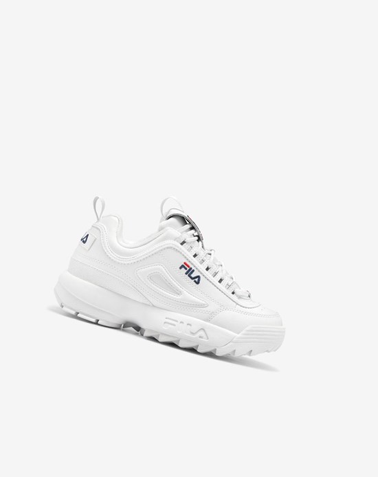 Fila Disruptor 2 Premium Sneakers Blanche Bleu Marine Rouge | 823XHTCLS