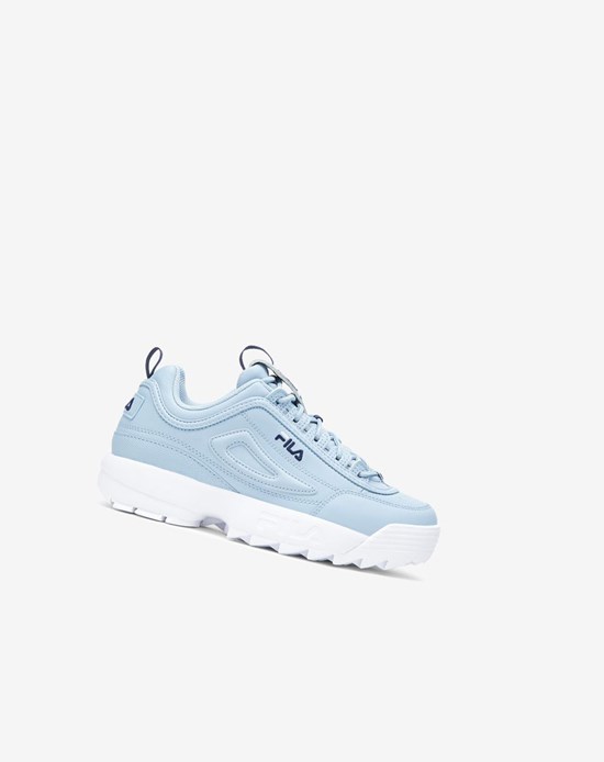 Fila Disruptor 2 Premium Sneakers Bleu Blanche | 409ESZXOB