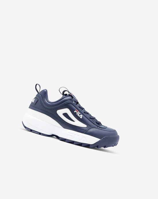 Fila Disruptor 2 Premium Sneakers Bleu Marine Rouge Blanche | 064JWMDPQ
