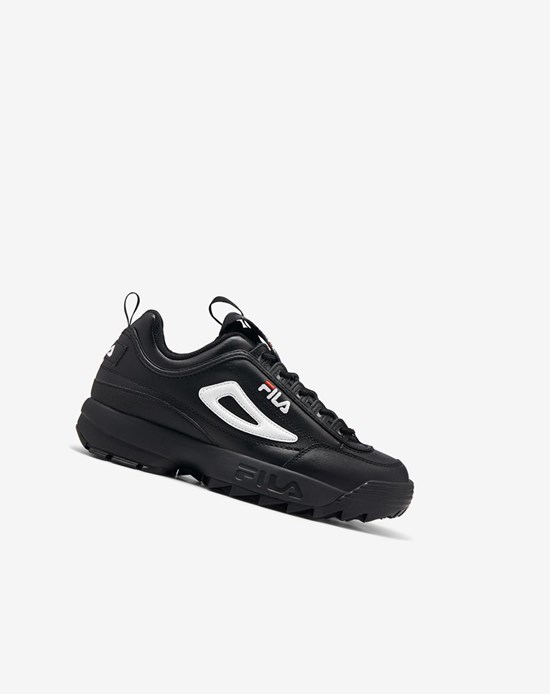 Fila Disruptor 2 Premium Sneakers Noir Blanche Rouge | 024ODACIR