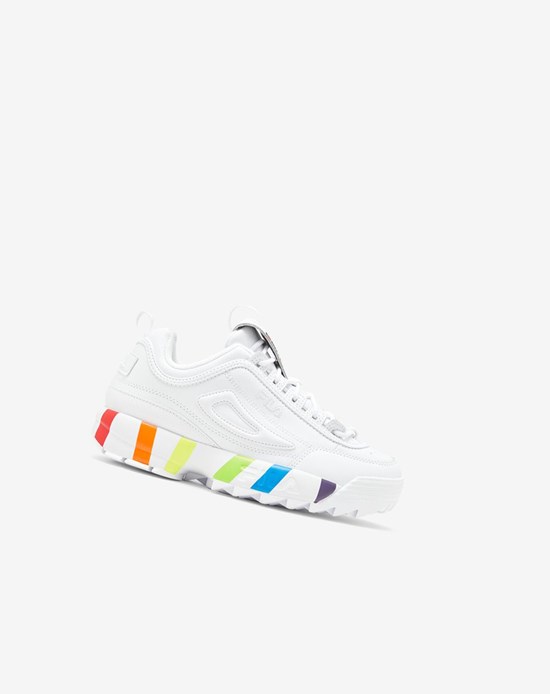 Fila Disruptor 2 Pride Sneakers Blanche Blanche | 392IKTLRE