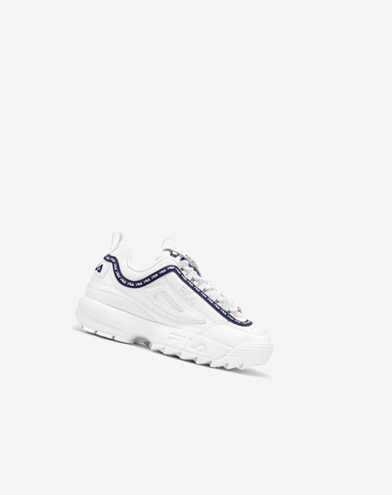 Fila Disruptor 2 Repeat Sneakers Blanche Bleu Marine Rouge | 731MZCUXT