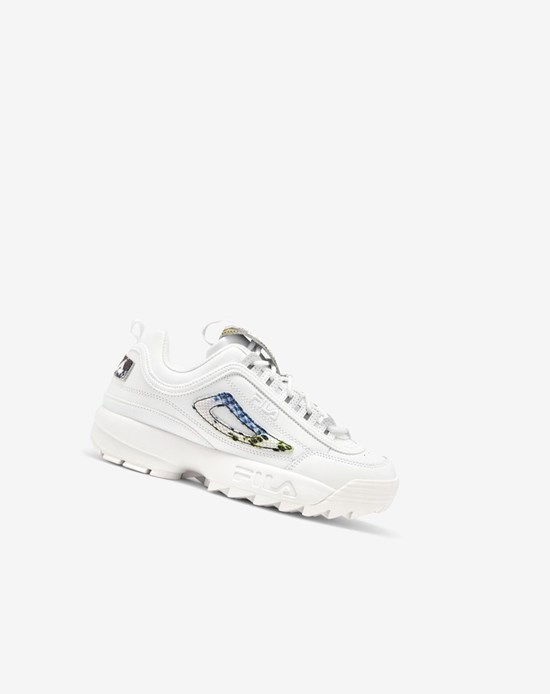 Fila Disruptor 2 Snake Sneakers Blanche Blanche | 038DTBXJM