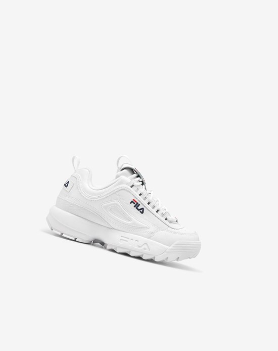 Fila Disruptor 2 Sneakers Blanche Bleu Marine Rouge | 695KAWPTY