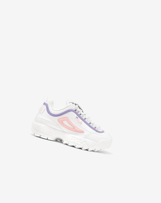 Fila Disruptor 2 Sneakers Blanche Corail Violette | 970UXWTCR