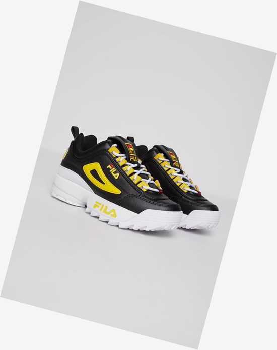 Fila Disruptor 2 Sneakers Blk/Lemo/Wht | 389NMIWVB
