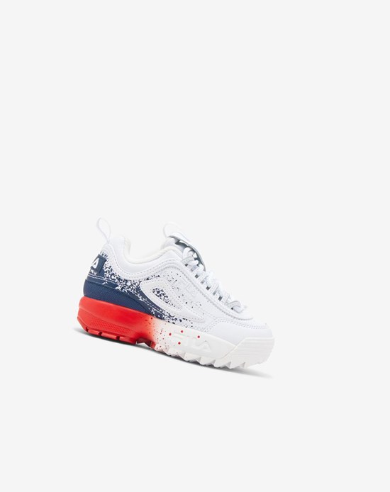 Fila Disruptor 2 Splatter Sneakers Wht/Fnvy/Fred | 691FUOJIM