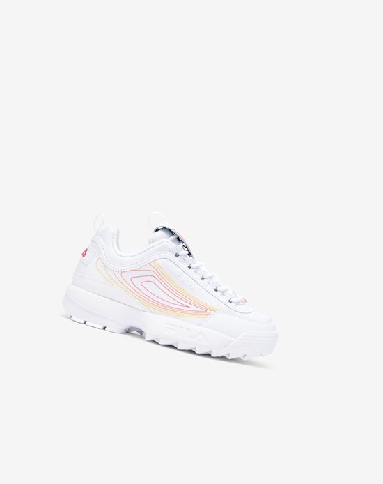 Fila Disruptor 2 Stitch Sneakers Blanche Rose Orange | 659MEWKPU