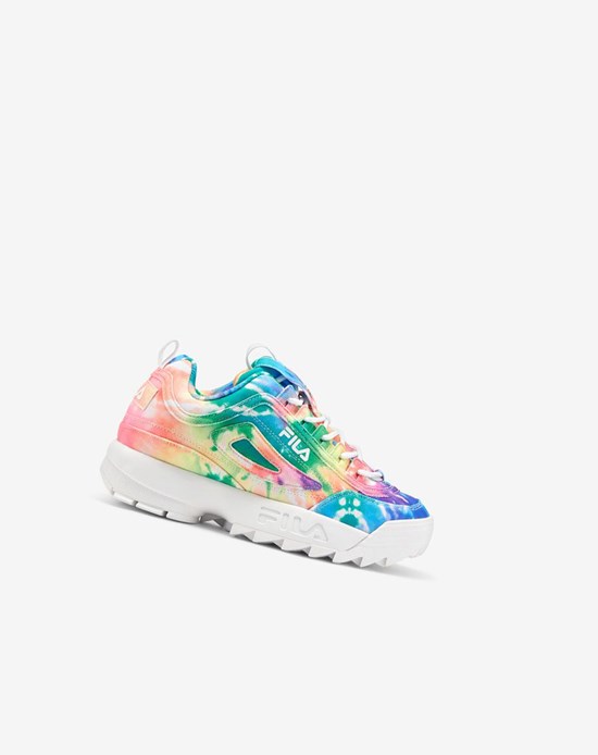 Fila Disruptor 2 Tie Dye Sneakers Mult/Wht/Wht | 701HTJGLY