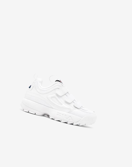 Fila Disruptor 2 Triple Brides Sneakers Blanche Bleu Marine Rouge | 872QUHTXK