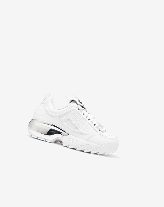 Fila Disruptor 2a Chrome Sneakers Blanche Bleu Marine Rouge | 982HNJTZA