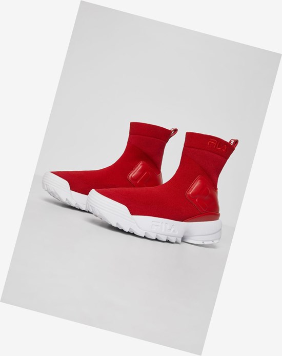Fila Disruptor Stretch Tennis Shoes Fred/Fred/Wht | 035WXPOTZ