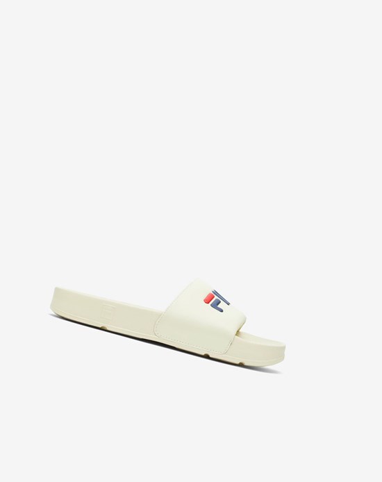 Fila Drifter Claquette Sandals Blanche Bleu Marine Rouge | 246XCSOWU
