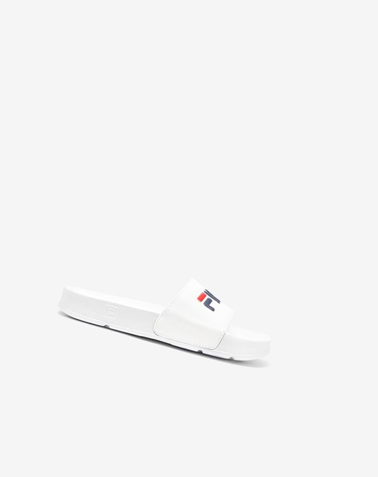 Fila Drifter Claquette Sandals Blanche Bleu Marine Rouge | 328LDNBPT