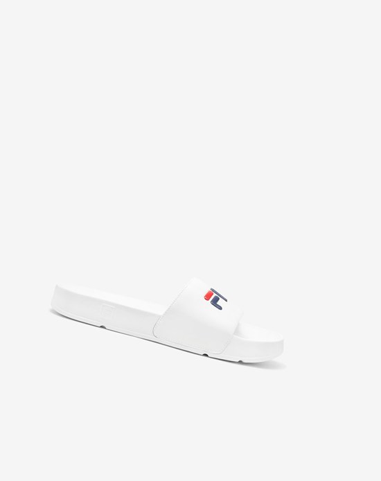 Fila Drifter Claquette Sandals Blanche Bleu Marine Rouge | 561WLMYPH