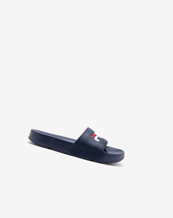 Fila Drifter Claquette Sandals Bleu Marine Rouge Blanche | 068LKEGMR
