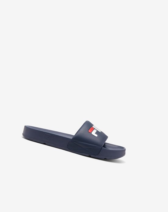 Fila Drifter Claquette Sandals Bleu Marine Rouge Blanche | 183MFEVAX