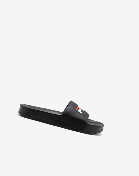 Fila Drifter Claquette Sandals Noir Rouge Blanche | 164MVKZDI