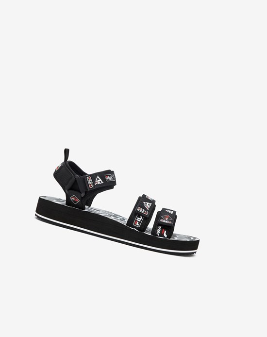 Fila Drifter Dns '90s Claquette Sandals Noir Blanche Rouge | 384YKBESV