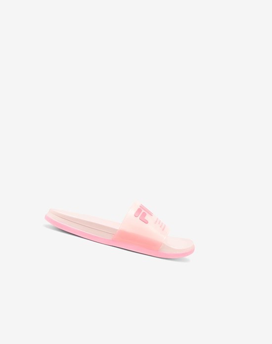 Fila Drifter Luxe Clear Claquette Sandals Rose | 673KBYHRQ