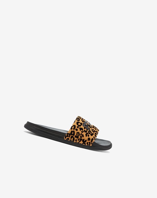 Fila Drifter Luxe Wild Claquette Sandals Noir Noir Leopard | 851UIRGQM