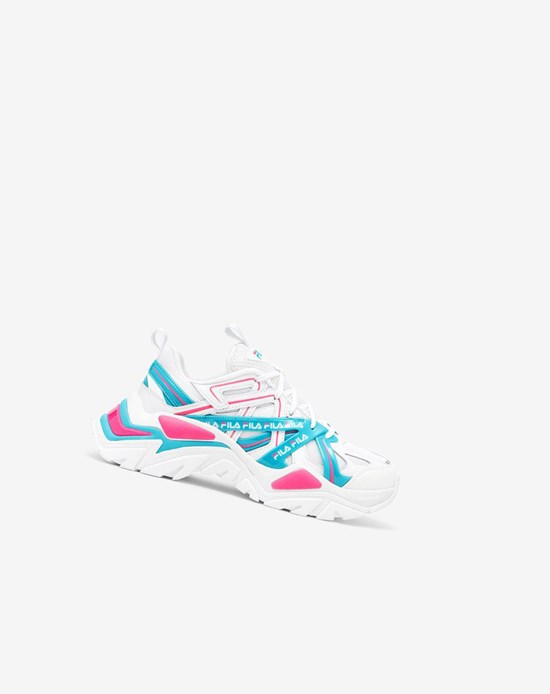 Fila Electrove 2 Sneakers Blanche Bleu Rose | 037TRXDSB
