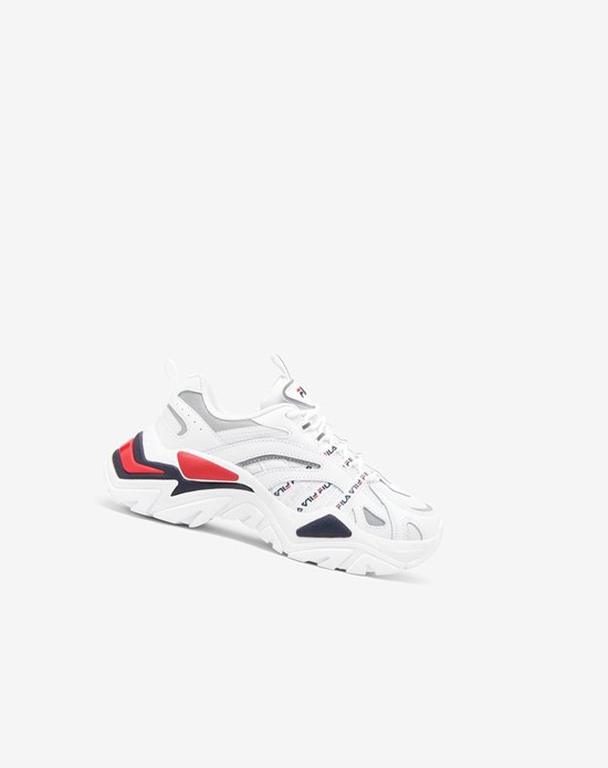 Fila Electrove Sneakers Blanche Bleu Marine Rouge | 604LUSWDQ